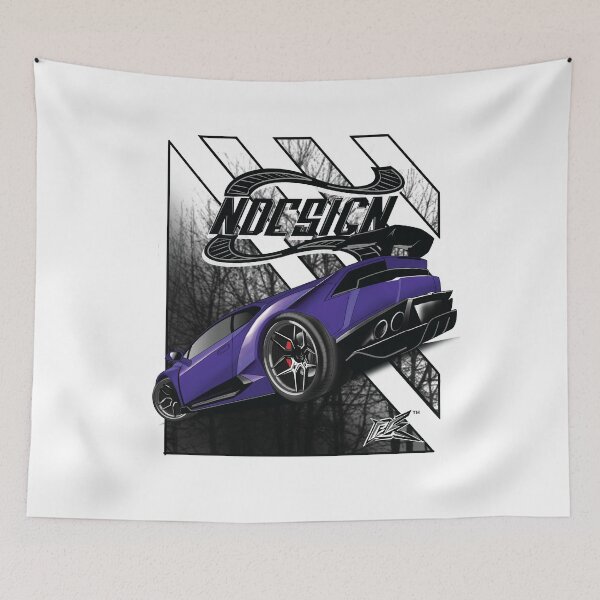 Item preview, huracan rear purple  designed and sold by NaquashM.