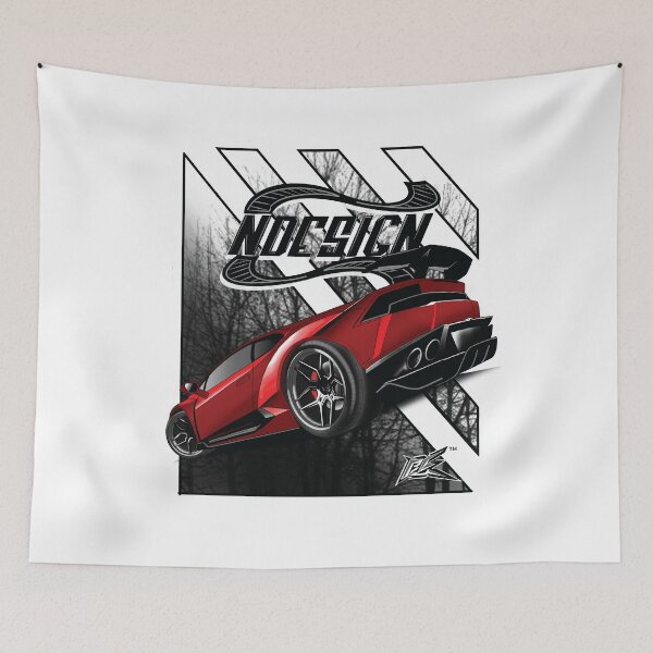 Item preview, huracan rear red designed and sold by NaquashM.