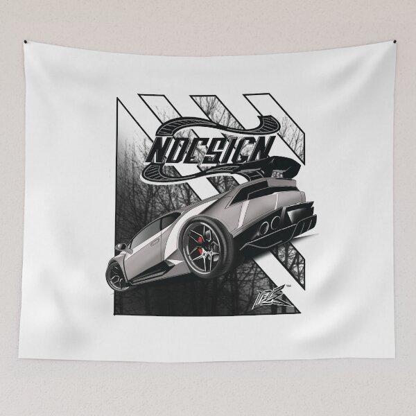 Item preview, huracan rear white  designed and sold by NaquashM.