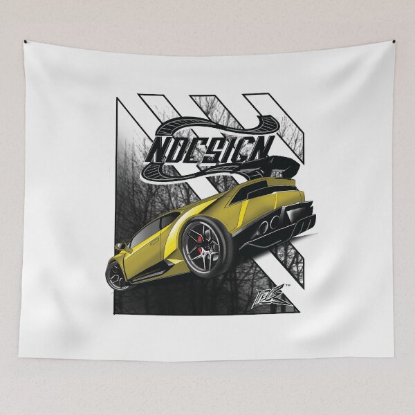 Item preview, huracan rear yellow  designed and sold by NaquashM.