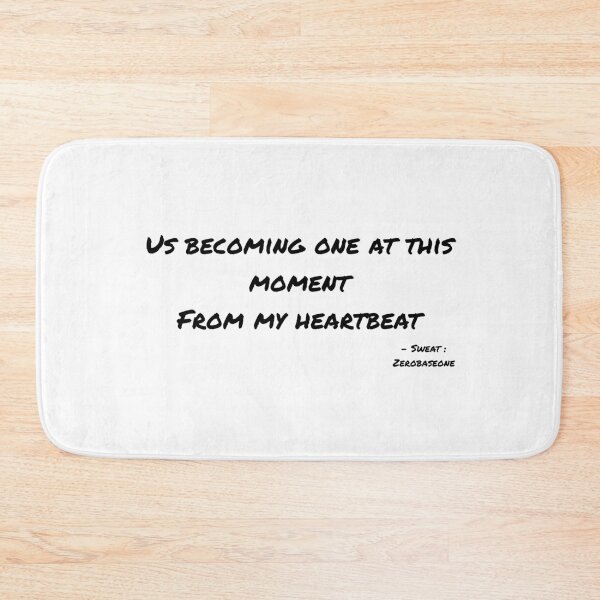 Item preview, Sweat By Zerobaseone Lyrics designed and sold by ArtRaftPro.