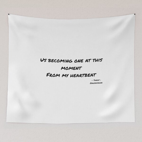 Item preview, Sweat By Zerobaseone Lyrics designed and sold by ArtRaftPro.