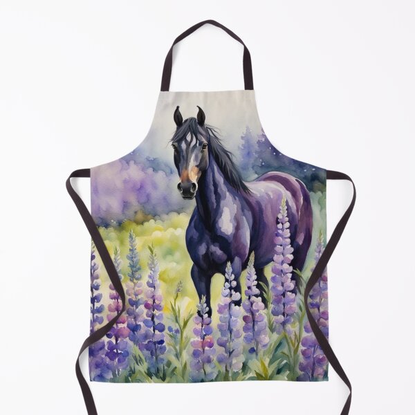 Artikelvorschau, Aquarellpferd in wilden Blumen entworfen und verkauft von Gabriela McDaniel.