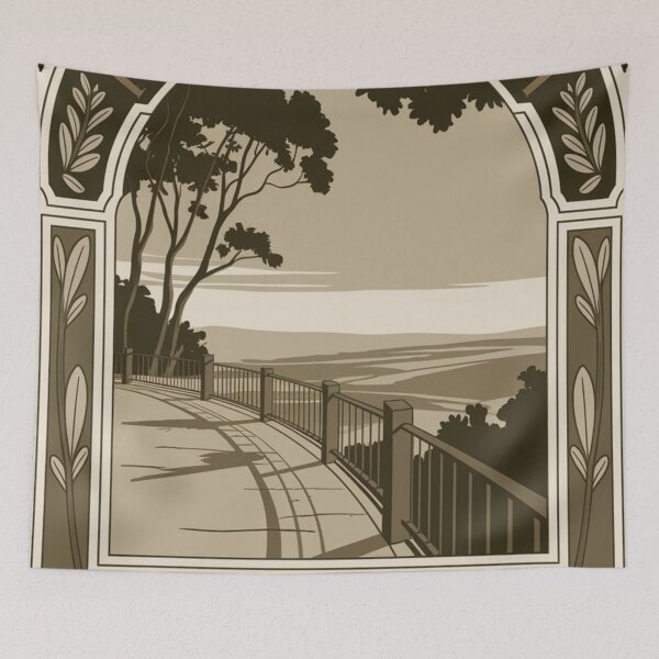 Item preview, Toowoomba Vintage Travel Poster designed and sold by TravelerRat.