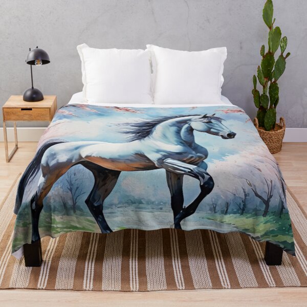 Item preview, Whits Horse In Sakura Forest designed and sold by Gabriela McDaniel.