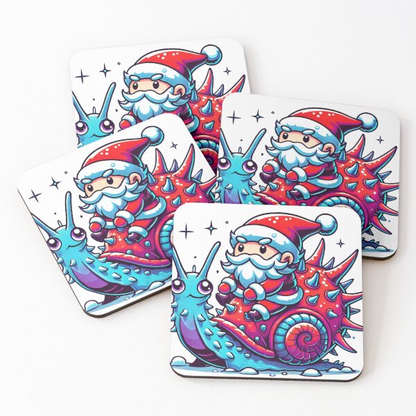 Artikelvorschau, Der Weihnachtsmann reitet auf einer Stachelschnecke durch den Weltraum entworfen und verkauft von lubushop1.