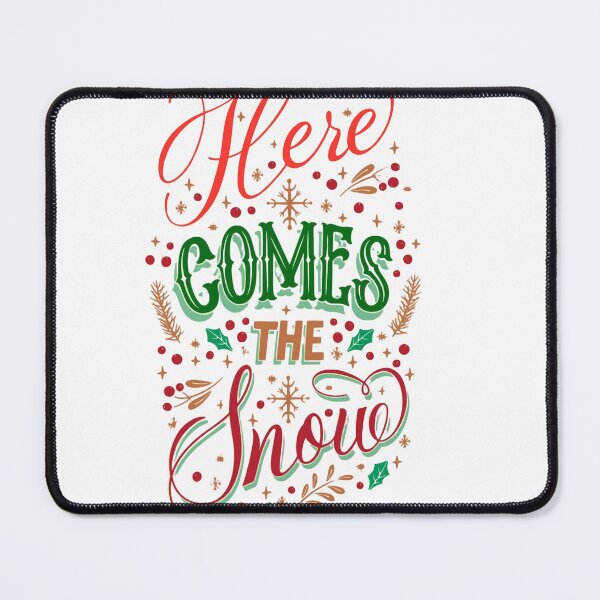 Item preview, Here Comes Snow Design: Whimsical Winter Art for Holiday Cheer designed and sold by AlienTechs.
