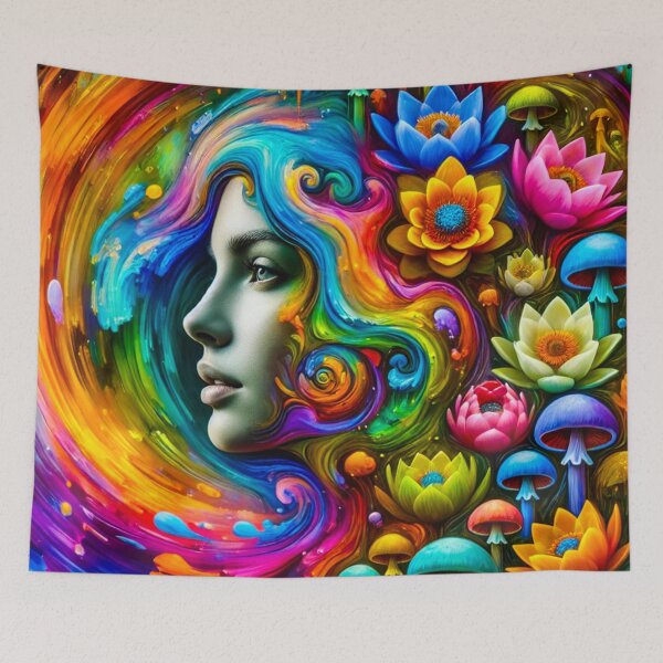 Item preview, “Mystic Blossom Dreams” designed and sold by VibeBrushArt.