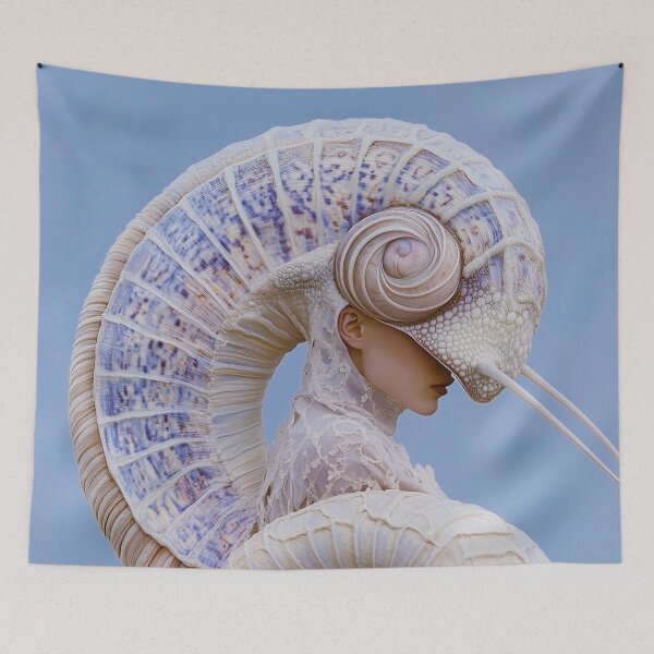 Item preview, "Surreal Snail-Inspired Outfit: Lilac Palette" designed and sold by MacroArtHub.