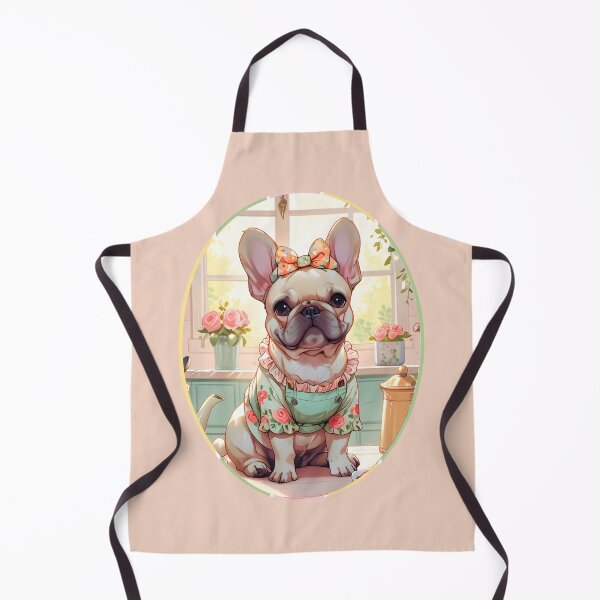 Item preview, Kawaii French Bulldog cup of tea cottagecore designed and sold by puppypastel.