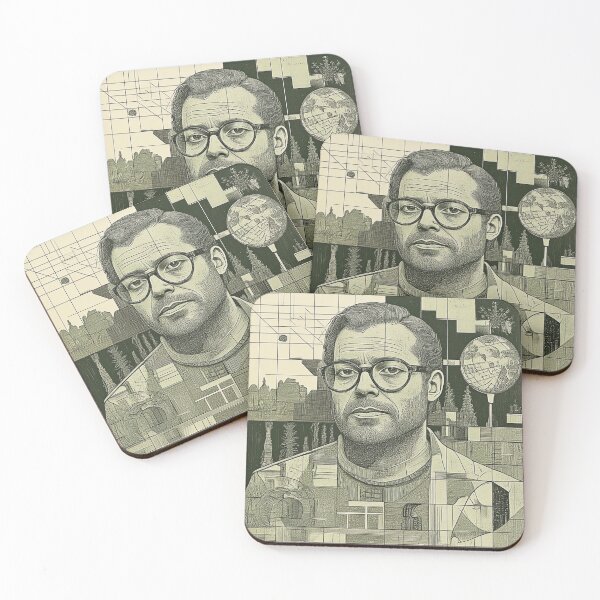 Item preview, Vintage Nerd - Minimalist Retro Character Sketch designed and sold by Tuczykson.
