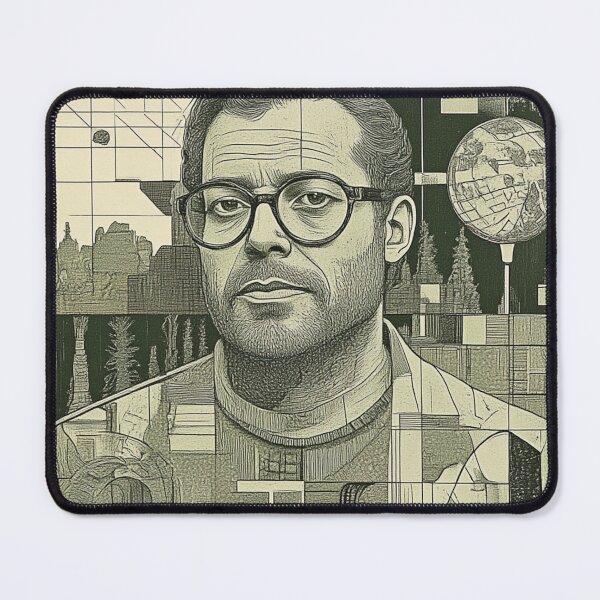 Item preview, Vintage Nerd - Minimalist Retro Character Sketch designed and sold by Tuczykson.