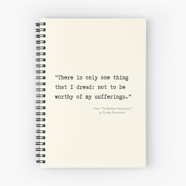 Item preview, A Quote about Suffering from "The Brothers Karamazov" by Fyodor Dostoevsky designed and sold by Poemit.