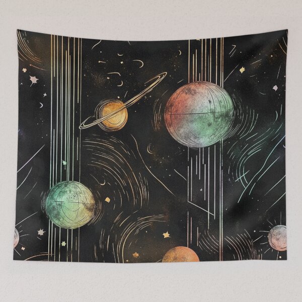 Item preview, Morpheus Planets Colorful - The Planets of Morpheus designed and sold by AlruniaAhnArt meets BrainChaosPrints.