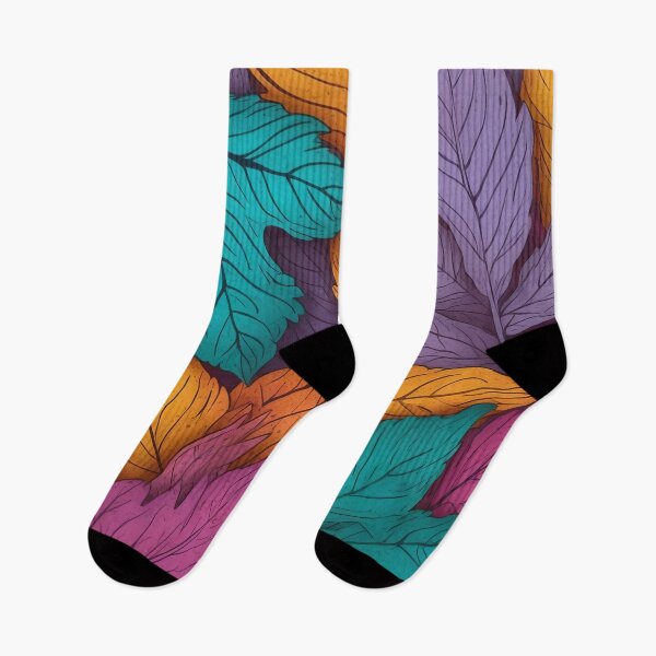 Item preview, Vibrant Autumn Leaves in Bold Colour Palette designed and sold by ArtComixHaven.