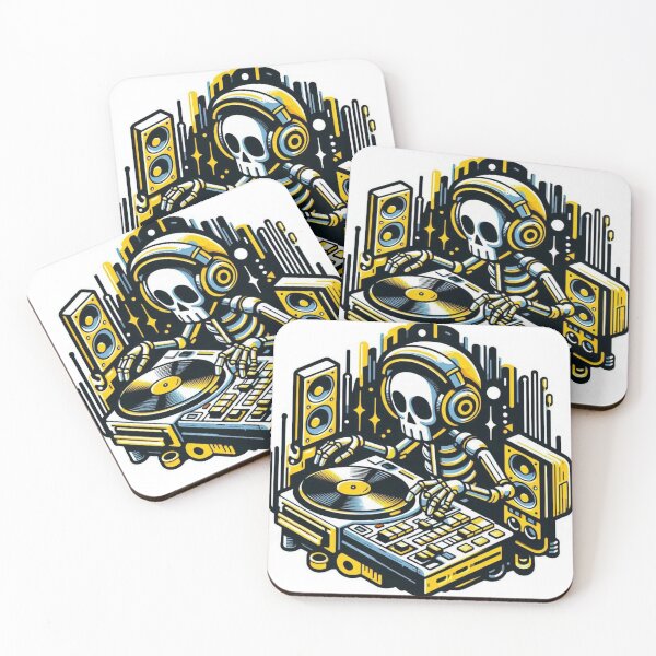 Item preview, Skeleton deejaying designed and sold by emylee19.