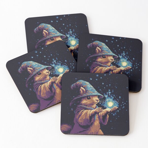 Item preview, Cute Squirrel Wizard Fantasy Art designed and sold by Kaos-Bit.