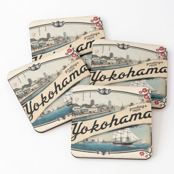 Item preview, Greetings from Yokohama Japan Postcard Vintage Retro Travel Vintage designed and sold by TravelPostcardGems.