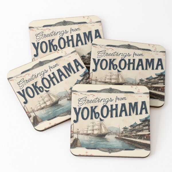 Item preview, Greetings from Yokohama Japan Postcard Vintage Retro Travel Vintage designed and sold by TravelPostcardGems.