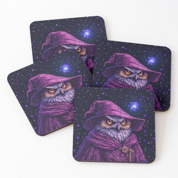 Item preview, Cosmic Owl Wizard designed and sold by Kaos-Bit.