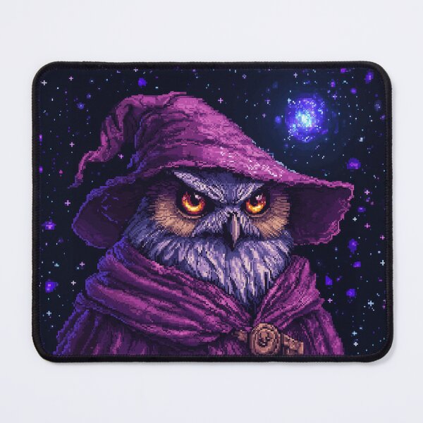 Item preview, Cosmic Owl Wizard designed and sold by Kaos-Bit.