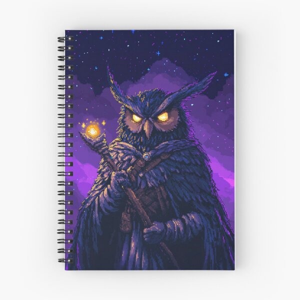 Item preview, Owl Wizard Pixel Art designed and sold by Kaos-Bit.