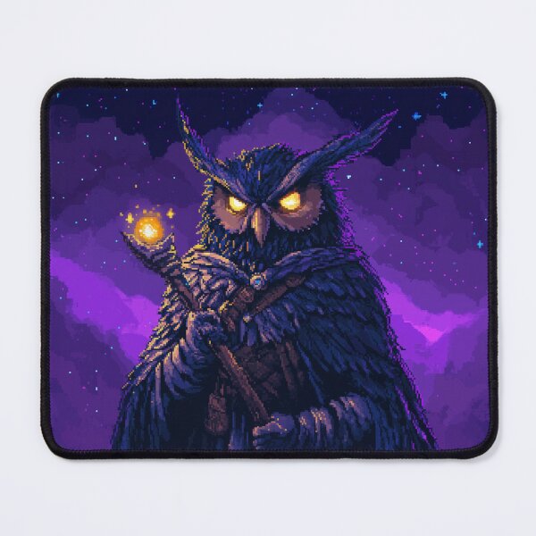 Item preview, Owl Wizard Pixel Art designed and sold by Kaos-Bit.
