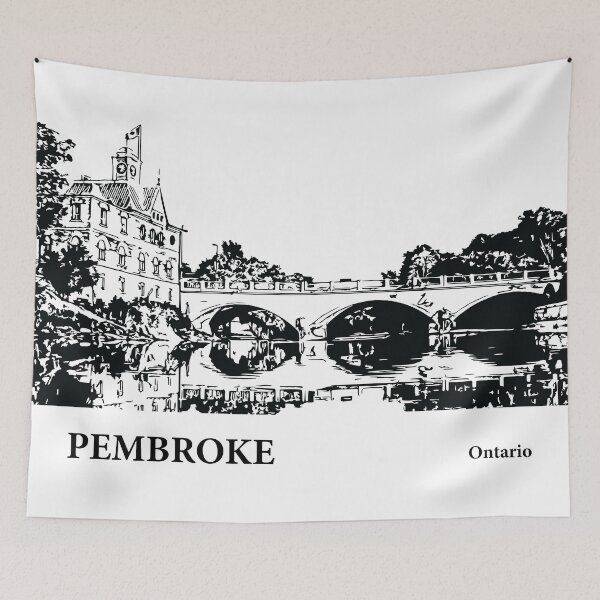 Artikelvorschau, Pembroke Ontario entworfen und verkauft von Lakeric Cityscapes.