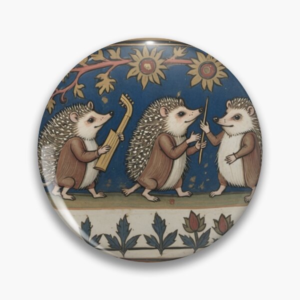 Item preview, Hedgehog Troubadours designed and sold by the-bestiary.
