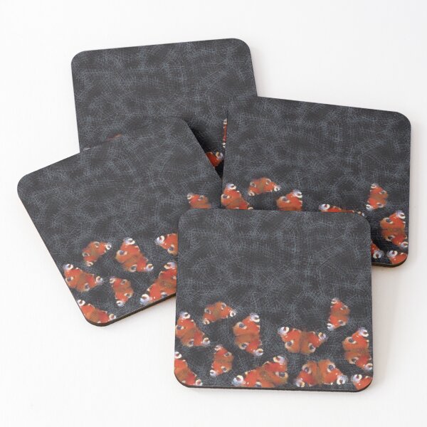 Item preview, European peacock butterfly-black pattern designed and sold by StudioViArt.