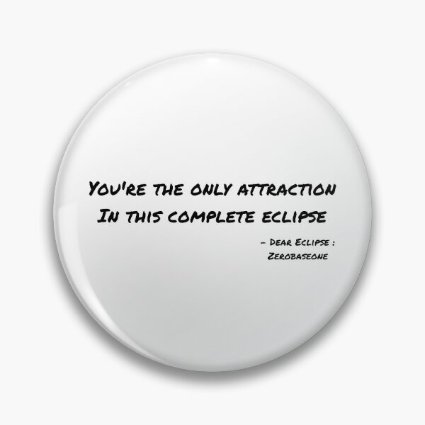 Item preview, Dear Eclipse By Zerobaseone Lyrics designed and sold by ArtRaftPro.