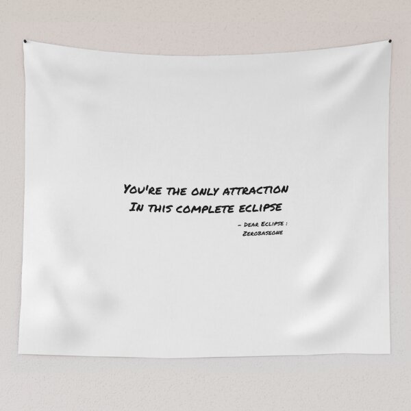 Item preview, Dear Eclipse By Zerobaseone Lyrics designed and sold by ArtRaftPro.