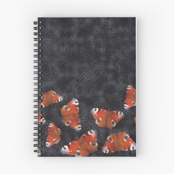 Item preview, European peacock butterfly-black pattern designed and sold by StudioViArt.