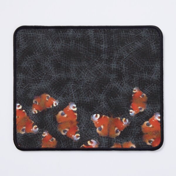 Item preview, European peacock butterfly-black pattern designed and sold by StudioViArt.