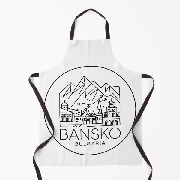 Item preview, Minimalist Line-Art Travel Sticker Bansko - Vintage Illustration of Bulgaria designed and sold by pod24.
