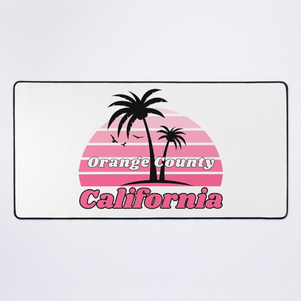 Item preview, Retro Cool Orange County Beach California Palm Tree at Sunset Souvenirs designed and sold by karmdaf.