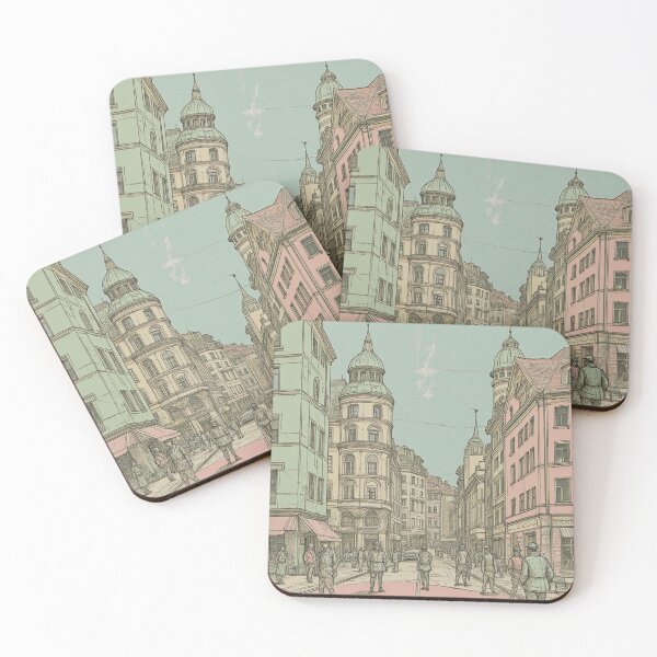Item preview, Vintage Cityscape - Minimalist Urban Sketch designed and sold by Tuczykson.