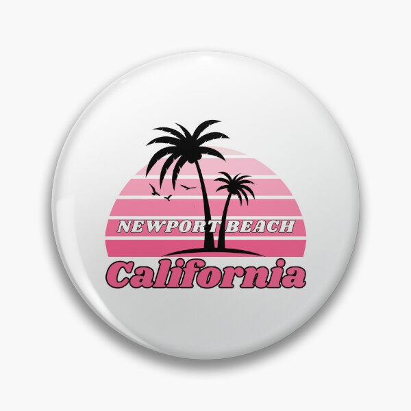 Item preview, Retro Cool Newport Beach California Palm Tree at Sunset Souvenirs designed and sold by karmdaf.