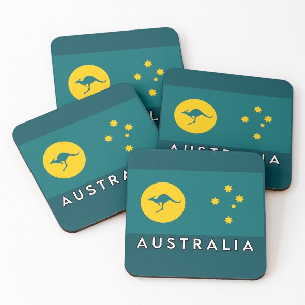 Item preview, Australia Kangaroo Sun Flag. 2024 with title Australia  designed and sold by Kangaroo Sun.