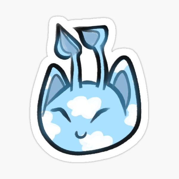 cloudy alien cat virtual pet Sticker