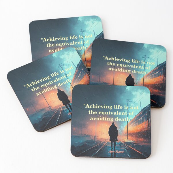 Item preview, Ayn Rand Quote On Life (John Galt Image) designed and sold by My Photo Shop.