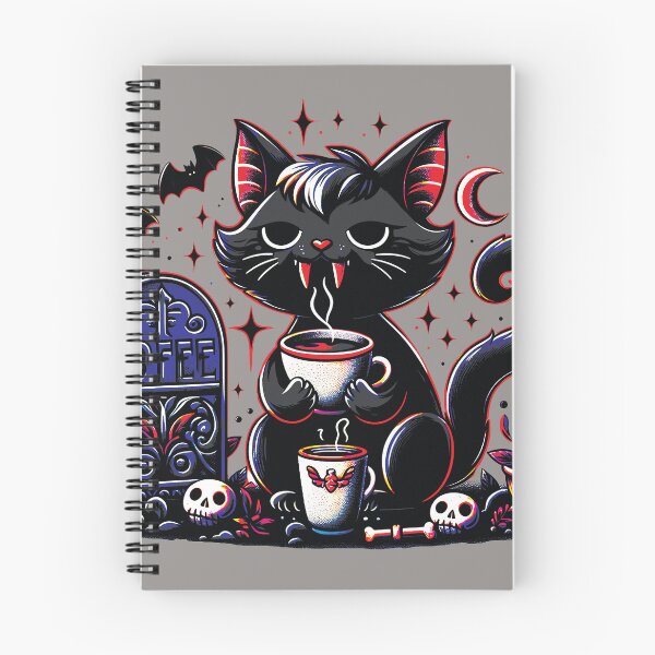 Item preview, Vampire Cat Worship Coffee Design 3 designed and sold by HappyHavenStu.