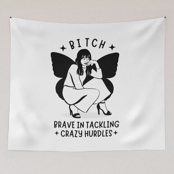 Item preview, B.I.T.C.H.: Brave In Tackling Crazy Hurdles Motivational Design designed and sold by DesignDazzles.