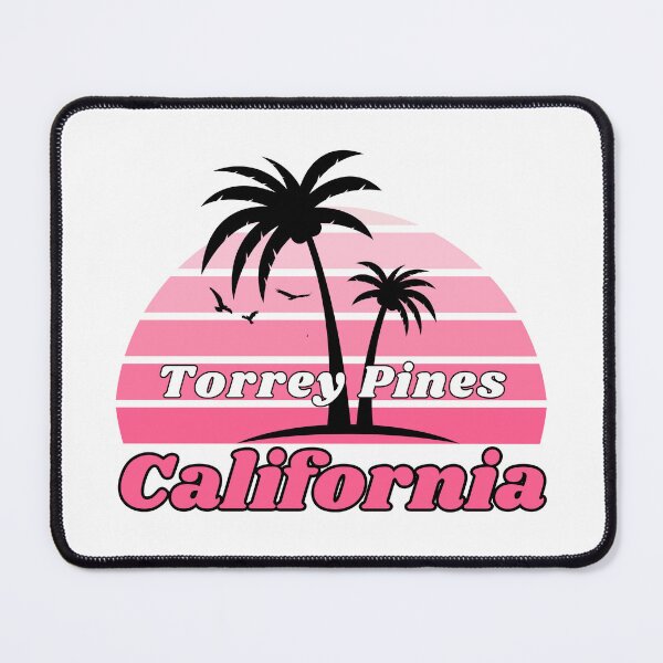 Item preview, Retro Cool Torrey Pines Beach California Palm Tree at Sunset Souvenirs designed and sold by karmdaf.