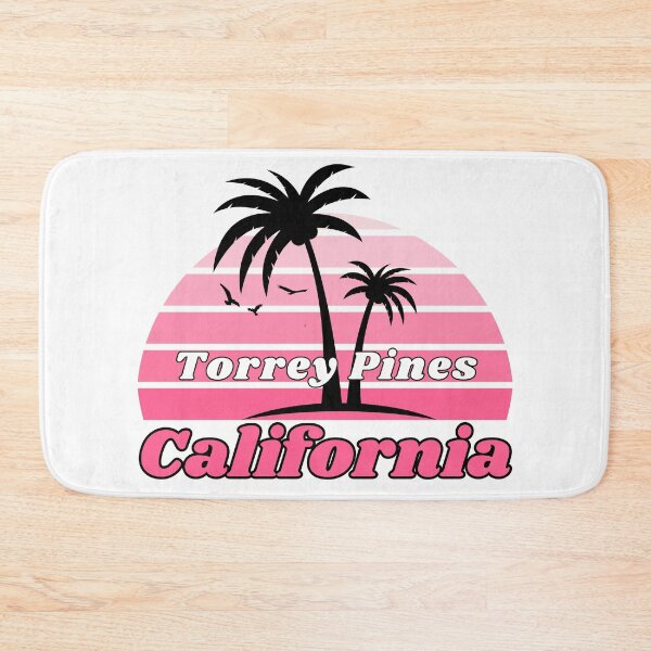 Item preview, Retro Cool Torrey Pines Beach California Palm Tree at Sunset Souvenirs designed and sold by karmdaf.