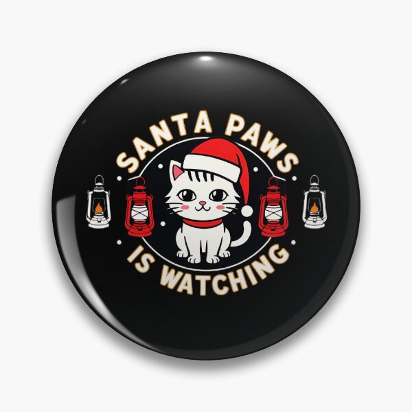 Item preview, Santa Paws Is Watching - Christmas Cat  designed and sold by Hotshots Design.