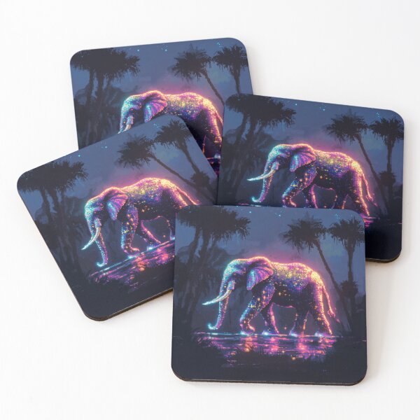 Item preview, Cosmic Elephant Pixel Art designed and sold by Kaos-Bit.
