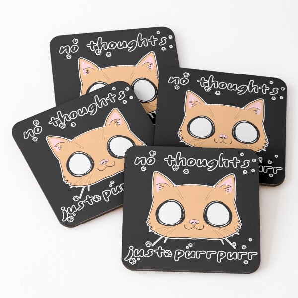Item preview, No thoughts, just purrpurr designed and sold by MissPinzi.