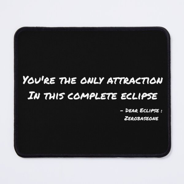 Item preview, Dear Eclipse By Zerobaseone Lyrics designed and sold by ArtRaftPro.