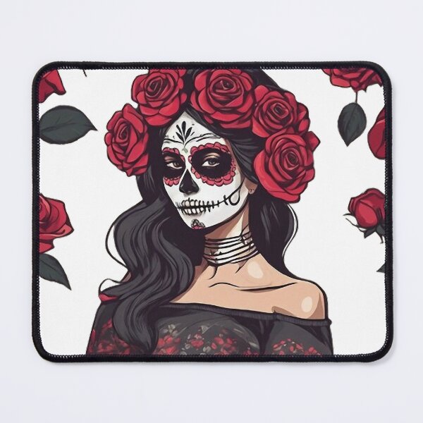 Item preview, Roses of Remembrance – Day of the Dead Lady designed and sold by WILD-WILD-CAT.